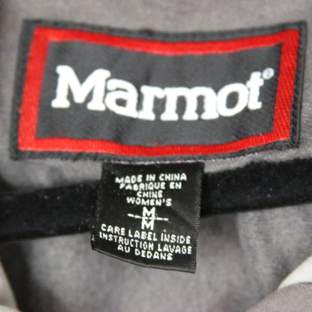 Marmot Red Waterproof Hooded‎ Jacket Mens Size M Outdoor Coat Lined